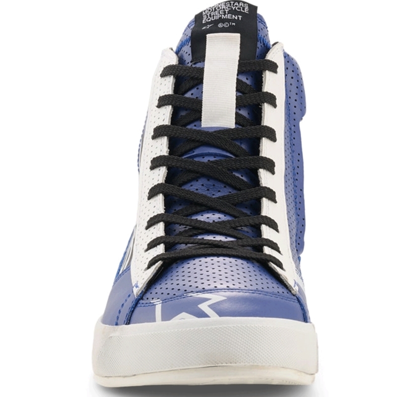 Moto škornji Alpinestars Stated Flair modro-belo-črni
