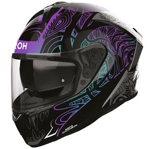 Airoh Spark 2 Silk integralna motoristična čelada črno-vijolična