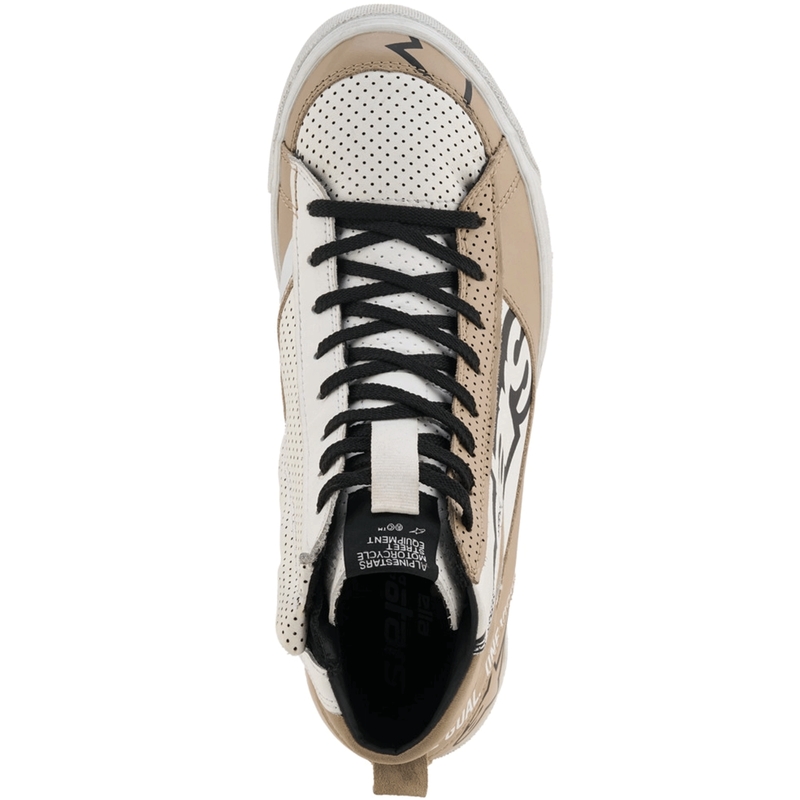 Ženski motoristični škornji Alpinestars Stella Stated Flair sivo-beli