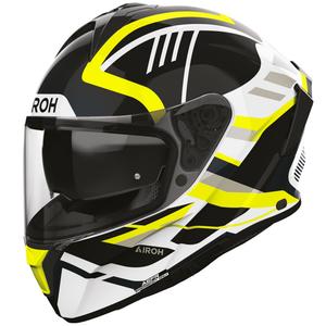 Motociklistična čelada Airoh Spark 2 Luma z integriranim obrazom, rumena