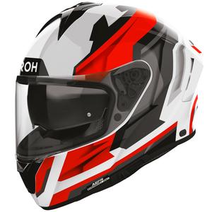 Motoristična čelada Airoh Spark 2 Blade z integriranim obrazom, rdeča