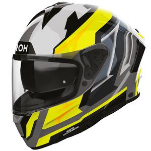 Motoristična čelada Airoh Spark 2 Blade z integriranim obrazom, rumena