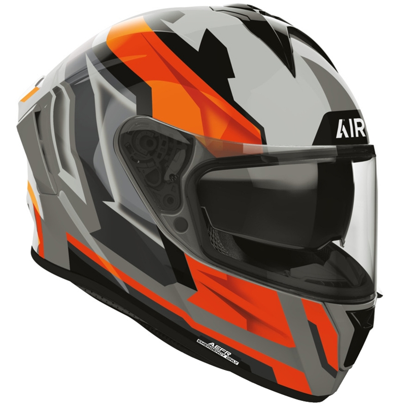 Airoh Spark 2 Blade motoristična čelada z integriranim obrazom, fluo oranžna