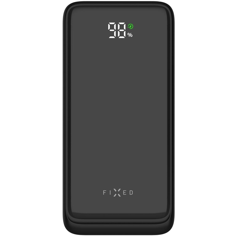 Prenosna baterija FIXED Zen2 20 20.000 mAh PD 20 W z LCD zaslonom, črna