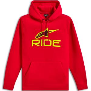 Alpinestars Ride jopa s kapuco 3 rdeča-fluo rumena-črna