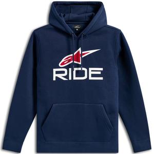 Alpinestars Ride jopa s kapuco 3 modro-belo-rdeča