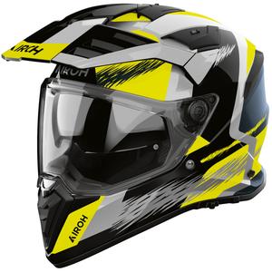 Enduro motoristična čelada Airoh BADX-X Airspeed rumena
