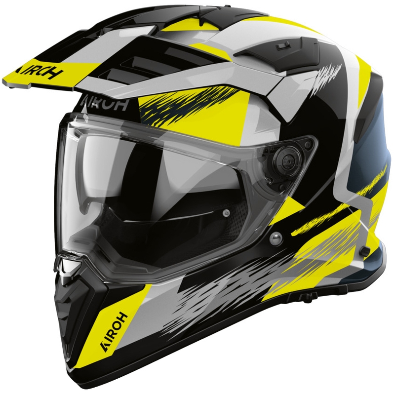Enduro motoristična čelada Airoh BADX-X Airspeed rumena