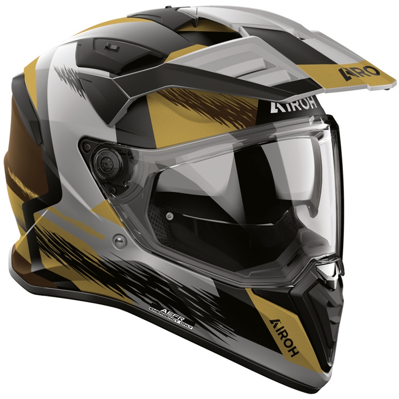 Enduro motoristična čelada Airoh BADX-X Airspeed mat peščeno-rjava