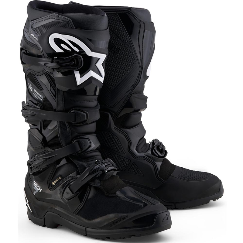 Moto škornji Alpinestars Tech 7 Enduro Gore-Tex® črno-temno sivi