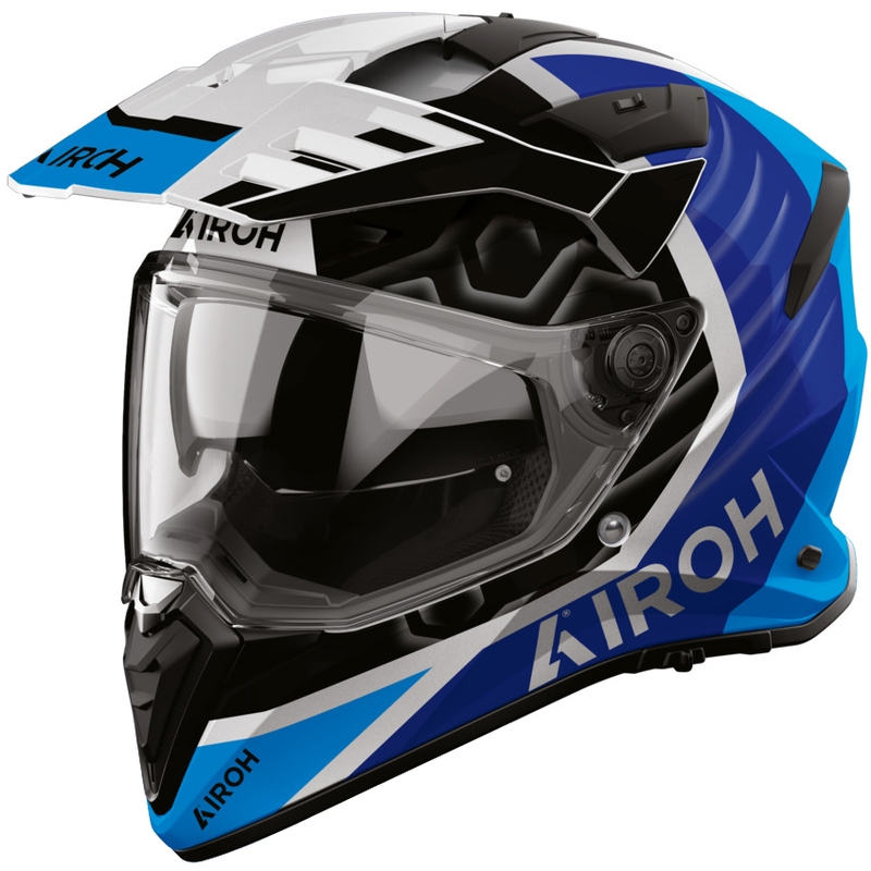 Enduro motoristična čelada Airoh BADX-X Cube modra