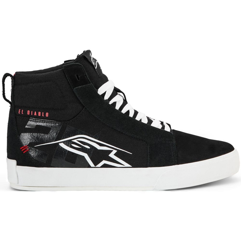 Moto škornji Alpinestars Ride-63 Canvas FQ20 črno-belo-rdeči