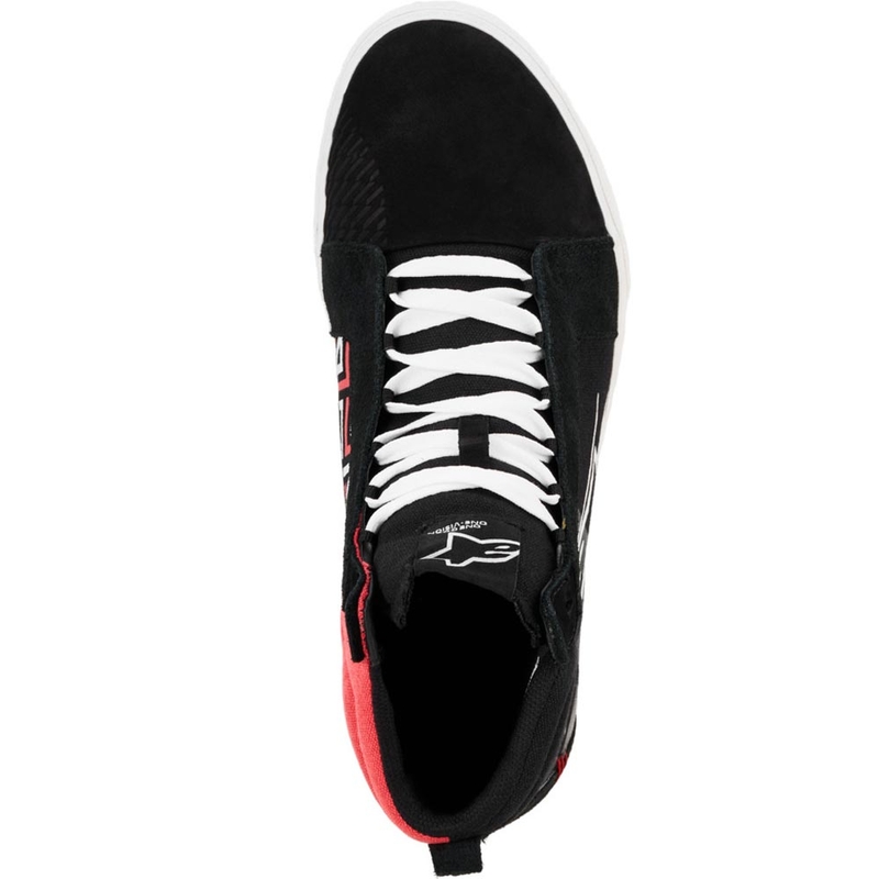 Moto škornji Alpinestars Ride-63 Canvas FQ20 črno-belo-rdeči
