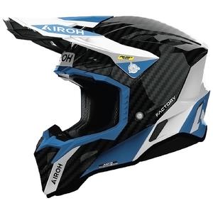 Čelada za motokros Airoh Aviator Factory Petrol Carbon siva
