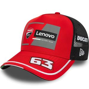 Črno-rdeča kapa Ducati New Era Lenovo Bagnaia 63