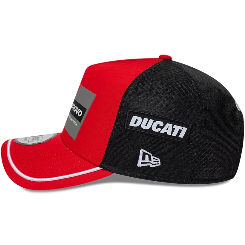 Kapa Ducati New Era Lenovo črno-rdeča