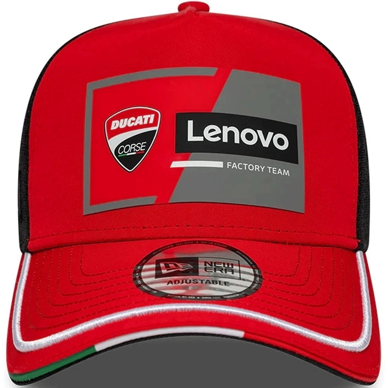 Kapa Ducati New Era Lenovo črno-rdeča