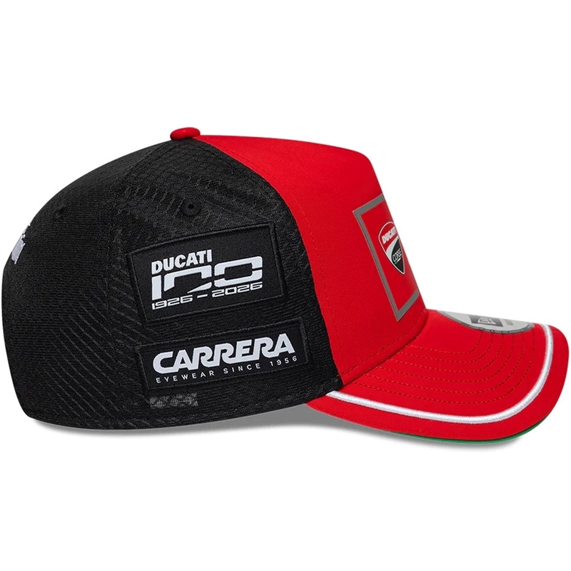 Kapa Ducati New Era Lenovo črno-rdeča