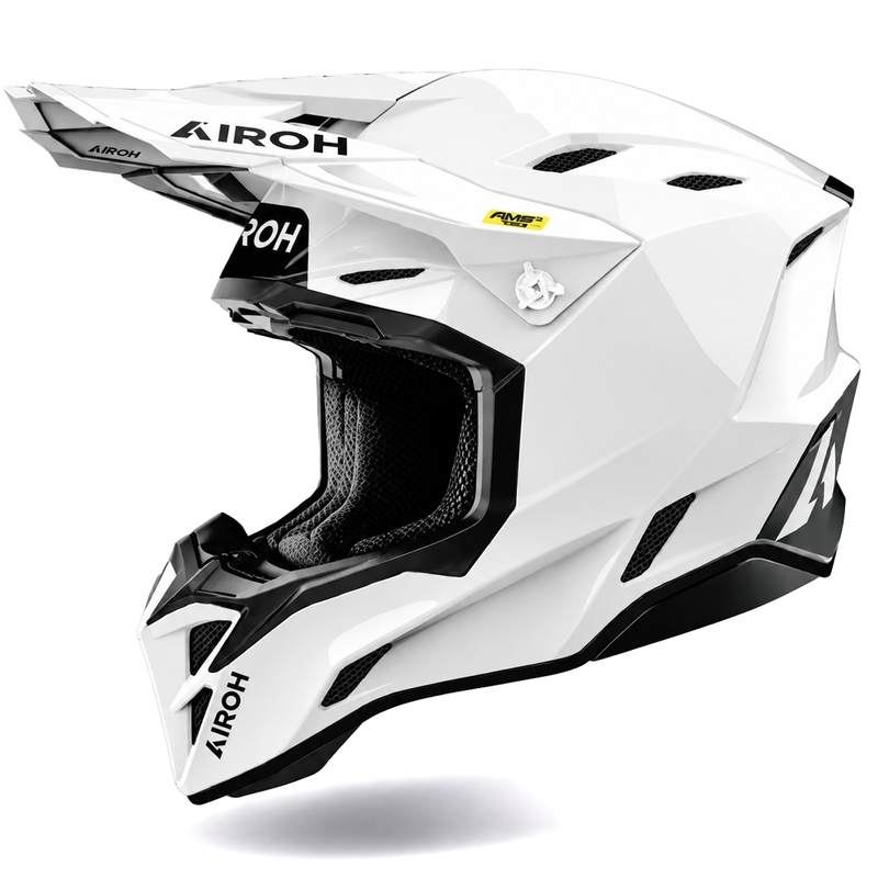 Motokros čelada Airoh Aviator Factory Color bela