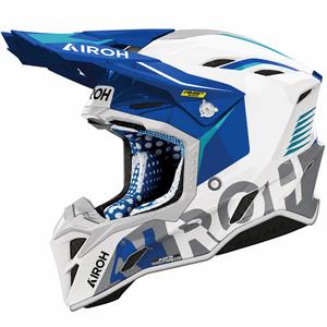 Motokros čelada Airoh Aviator Factory Blame modra