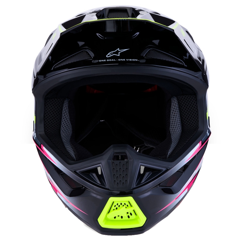 Motociklistična čelada Alpinestars Supertech S-M7 Blaster sivo-fluo rumena