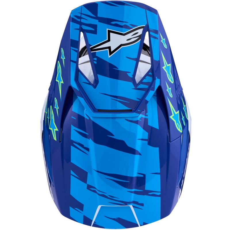 Čelada za motokros Alpinestars S-M3 Falcon modro-belo-črna