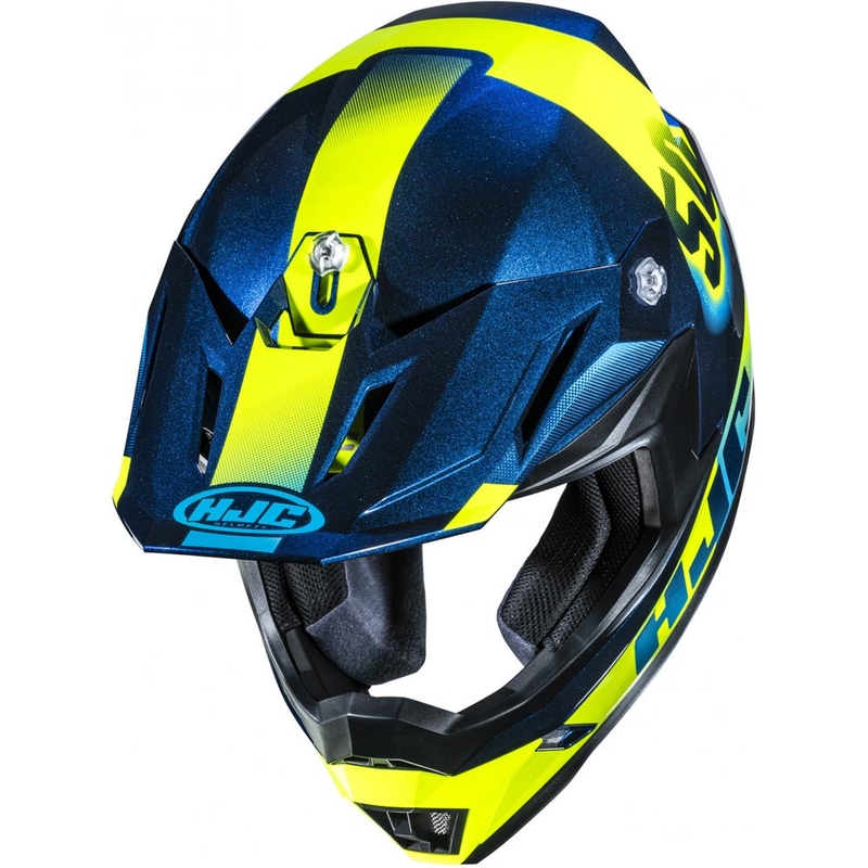 Motokros čelada HJC C50 Dash MC2 modro-fluo rumena