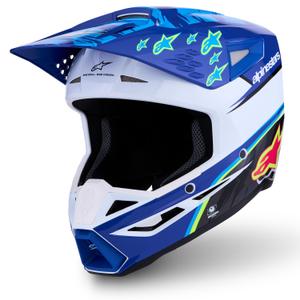 Otroška motokros čelada Alpinestars S-M3 Falcon modro-belo-črna