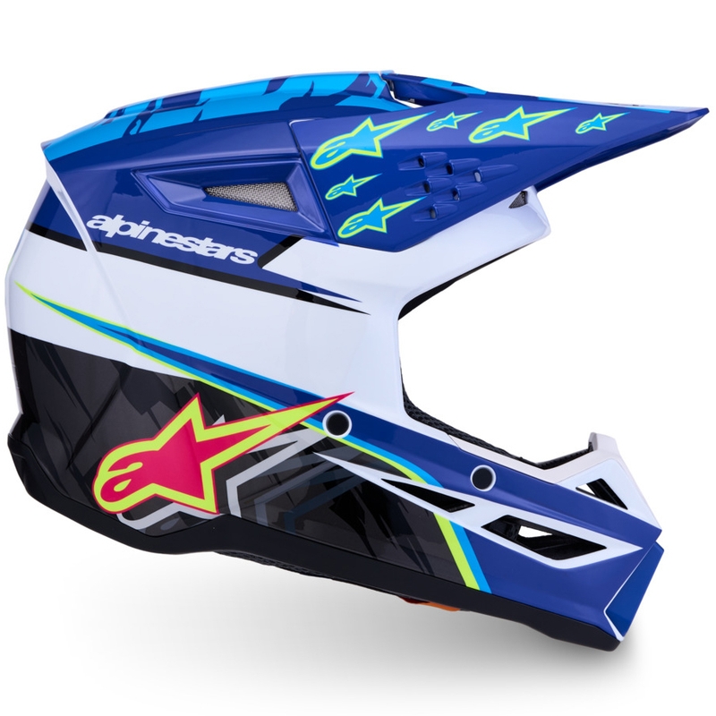 Otroška motokros čelada Alpinestars S-M3 Falcon modro-belo-črna