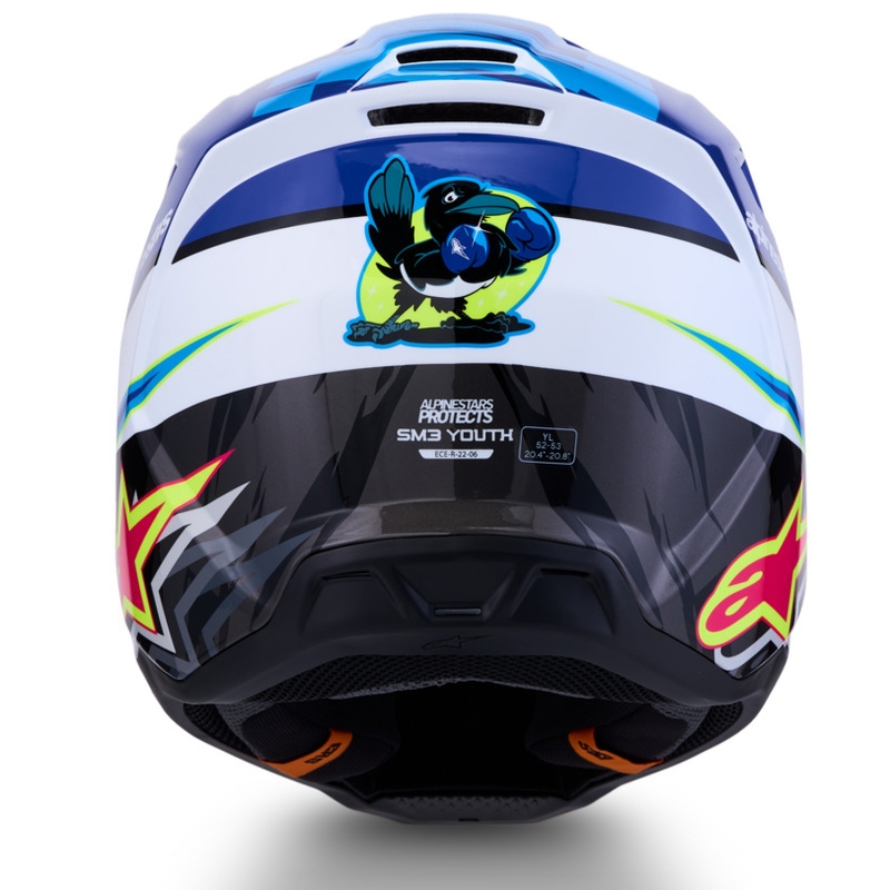Otroška motokros čelada Alpinestars S-M3 Falcon modro-belo-črna