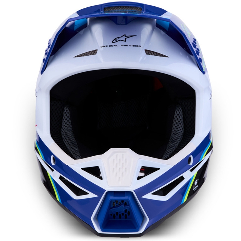 Otroška motokros čelada Alpinestars S-M3 Falcon modro-belo-črna