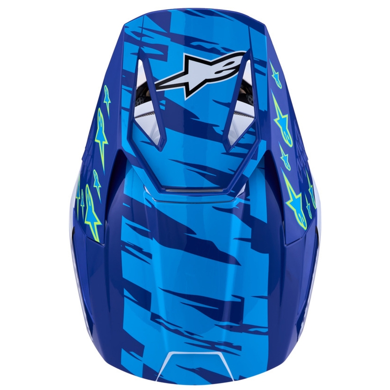 Otroška motokros čelada Alpinestars S-M3 Falcon modro-belo-črna