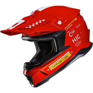 HJC C50 Tagg MC1 motokros čelada rdeča