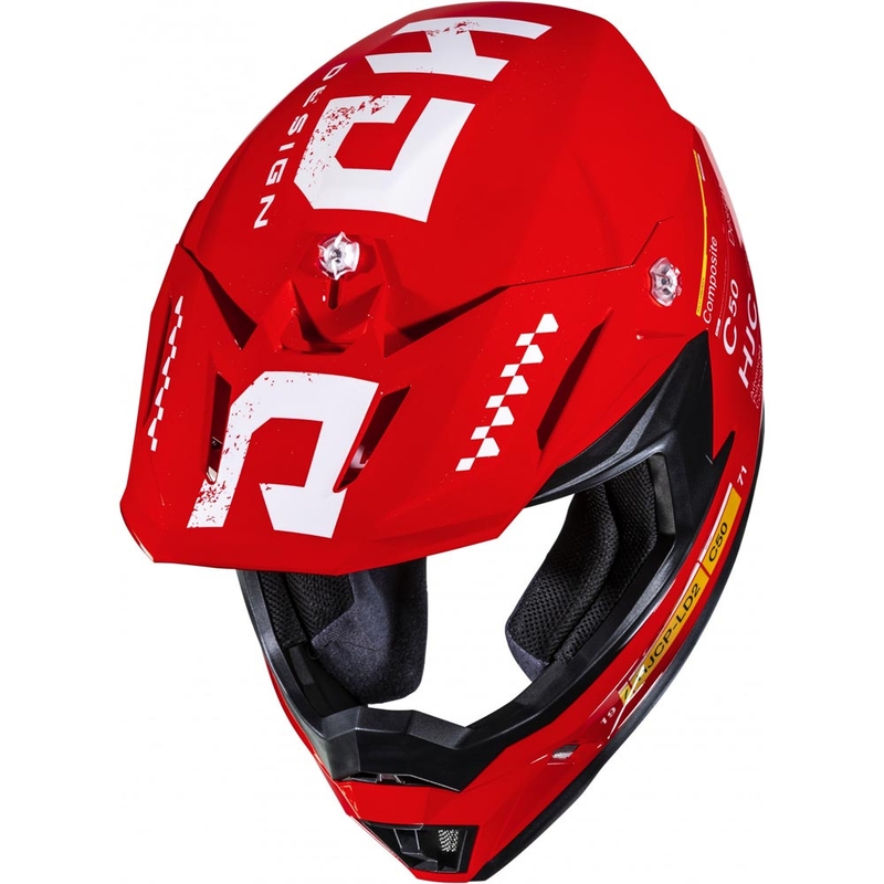 HJC C50 Tagg MC1 motokros čelada rdeča
