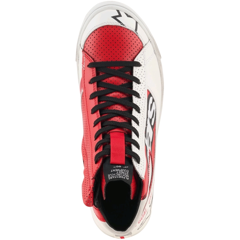 Moto škornji Alpinestars Stated Flair belo-rdeči