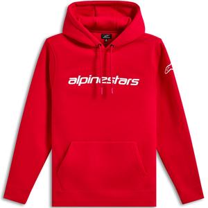Alpinestars Wordmark Hoodie 3 rdeče-bela