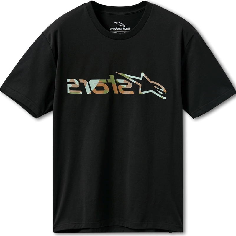 Majica Alpinestars Verdure Camo CSF črna