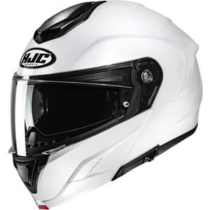 Preklopna motoristična čelada HJC C92 Solid biserno bela