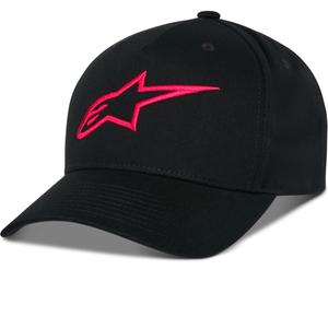 Kapa Alpinestars Ageless Snapback črno-rdeča
