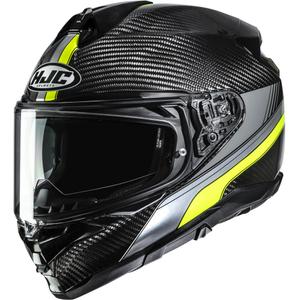 Motoristična čelada HJC F72 Carbon Eos MC3H črno-fluo rumena
