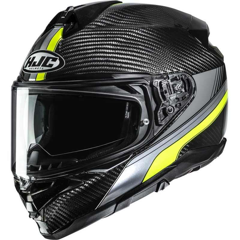 Motoristična čelada HJC F72 Carbon Eos MC3H črno-fluo rumena