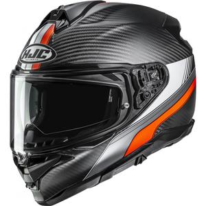 Motoristična čelada HJC F72 Carbon Eos MC6HSF črno-oranžna