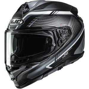 Motoristična čelada HJC F72 Carbon Kairo MC5SF črno-sivo-bela