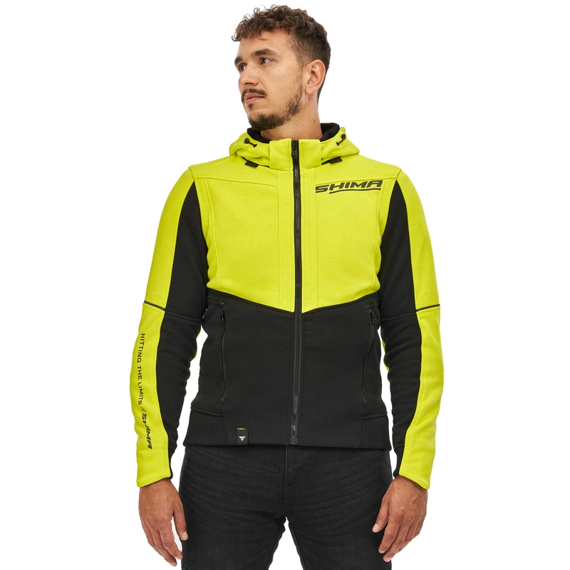 Shima Daybreaker motoristična jopa črno-fluo rumena