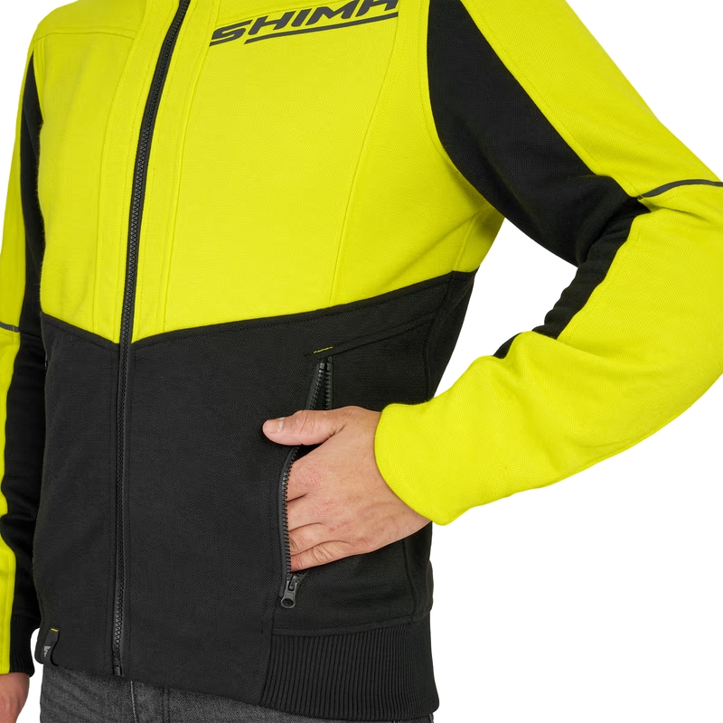 Shima Daybreaker motoristična jopa črno-fluo rumena