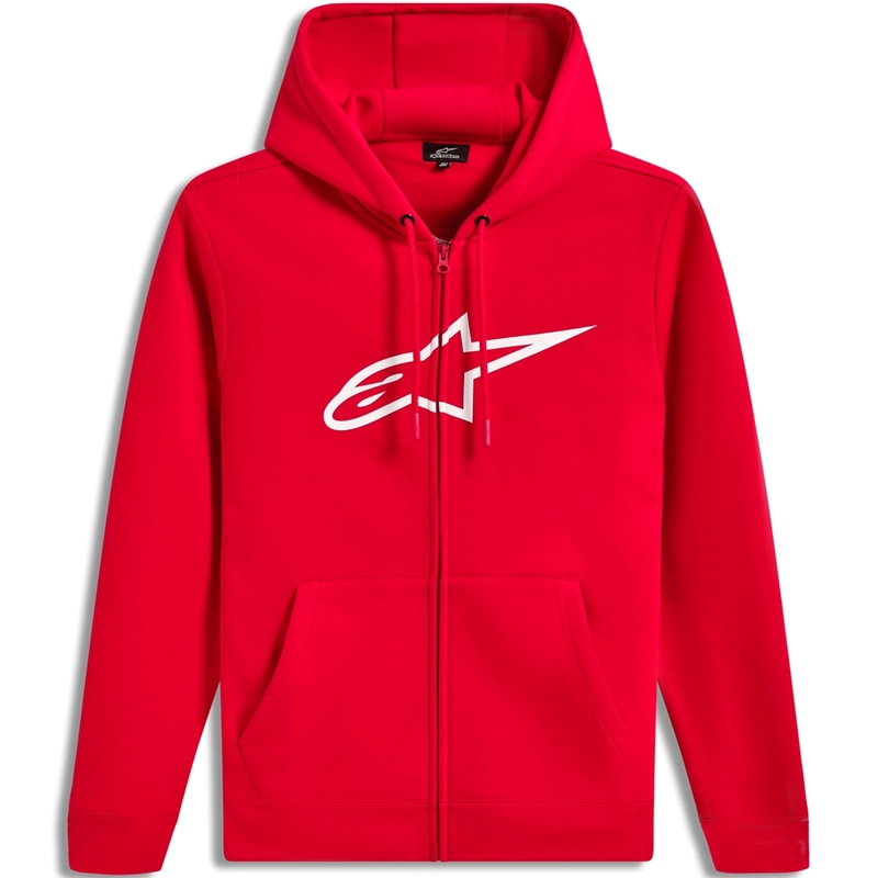 Alpinestars Ageless Zip Hoodie 3 rdeče-bela