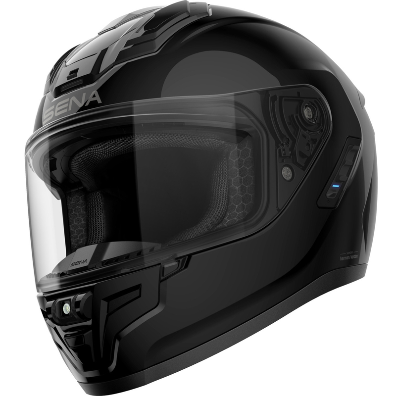 SENA Phantom integralna motoristična čelada z interkomom, črna