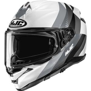 Motoristična čelada HJC F72 Racero MC10 z integriranim obrazom, belo-sivo-črna