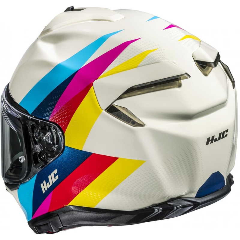 Motoristična čelada HJC F72 Racero MC23 bele barve