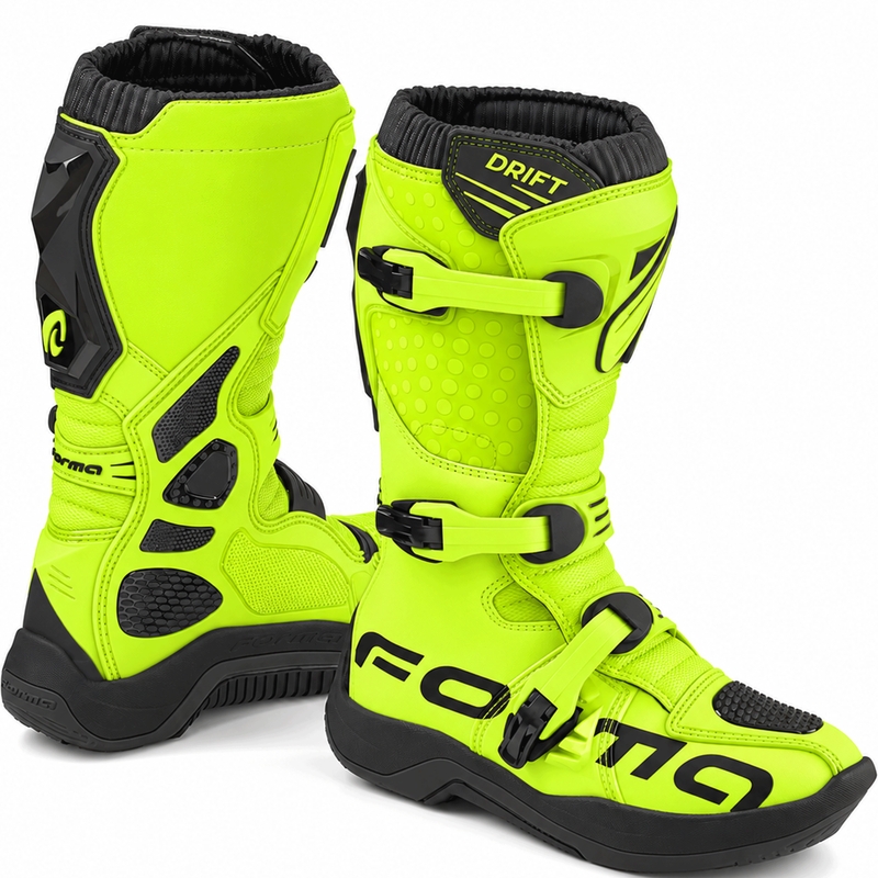 Motokros škornji Forma Drift fluo rumeno-črni